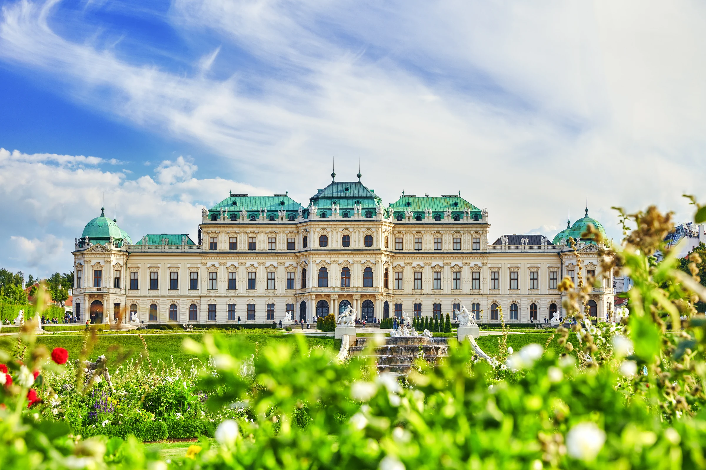 Upper Belvedere Palace and gardens in Vienna