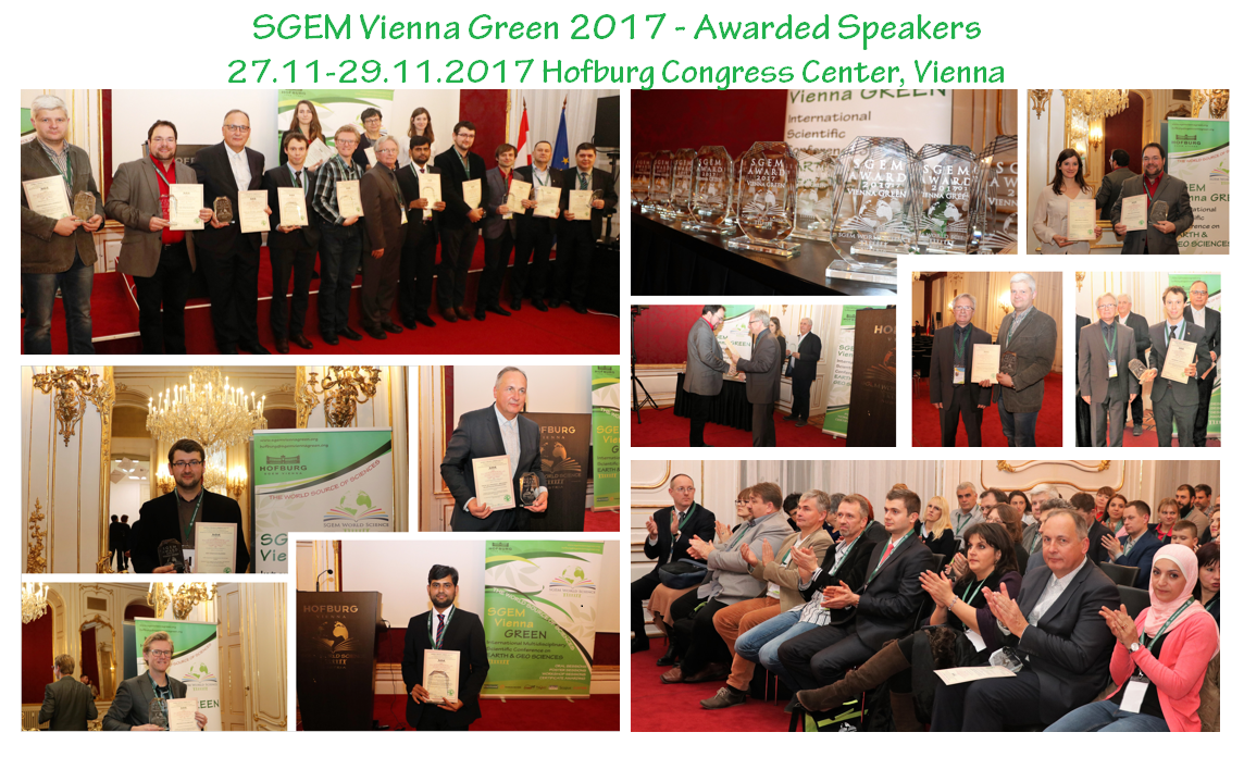 SGEM Vienna GREEN award presentations from the 2017 conference
