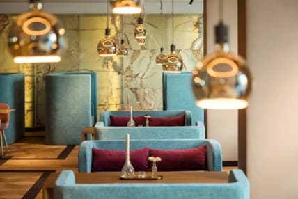 Hotel lounge at Austria Trend Hotel in Vienna